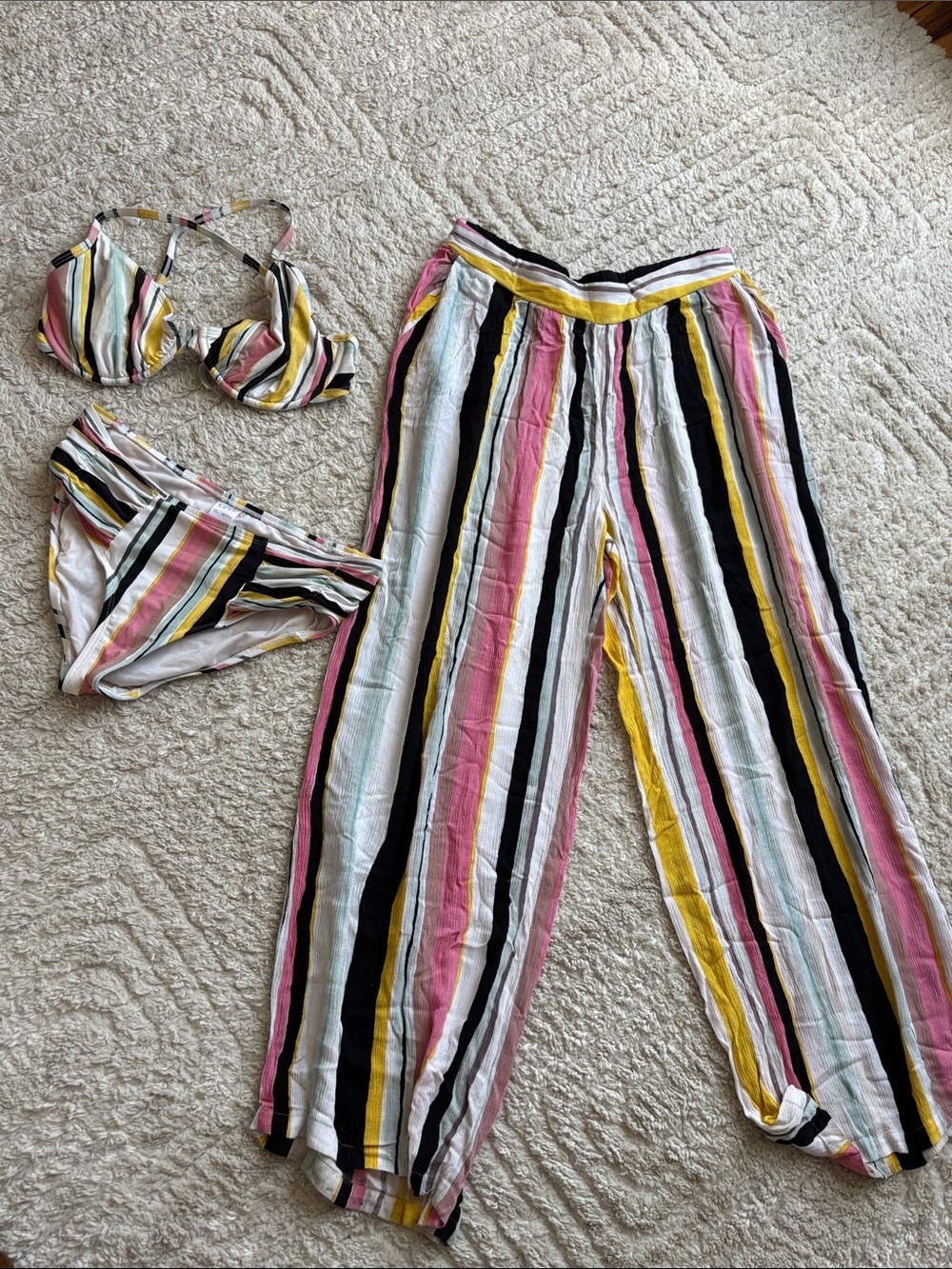 Bikini and cover up pants set